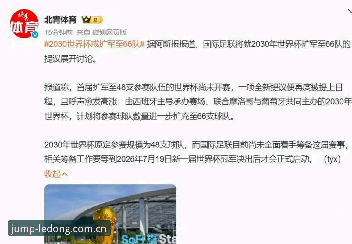乐动体育官方平台 2030世界杯扩军66队完整指南:中国男足重返世界舞台的新机遇